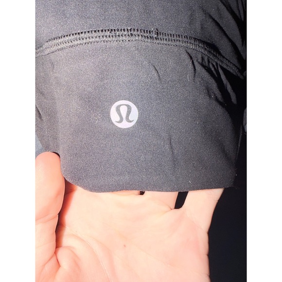 Lululemon Zebra Print Racerback Sports Bra Black Grey Medium Impact Yoga Gym - Picture 3 of 3